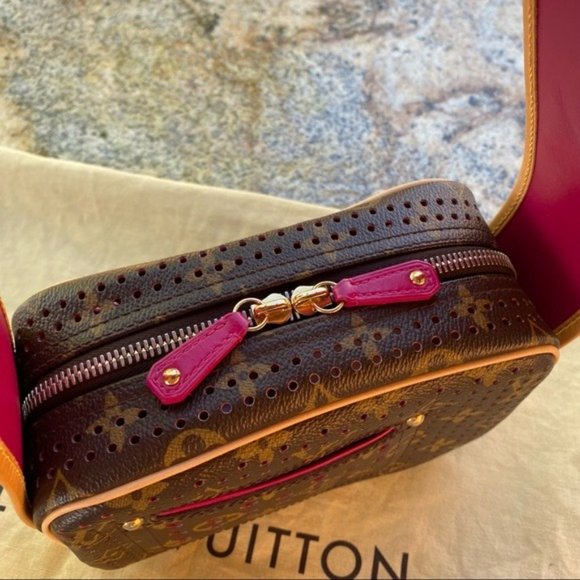 SOLD Louis Vuitton RARE Limited Edition Perforated Mini Trocadero Shoulder Bag - Picture 6 of 16